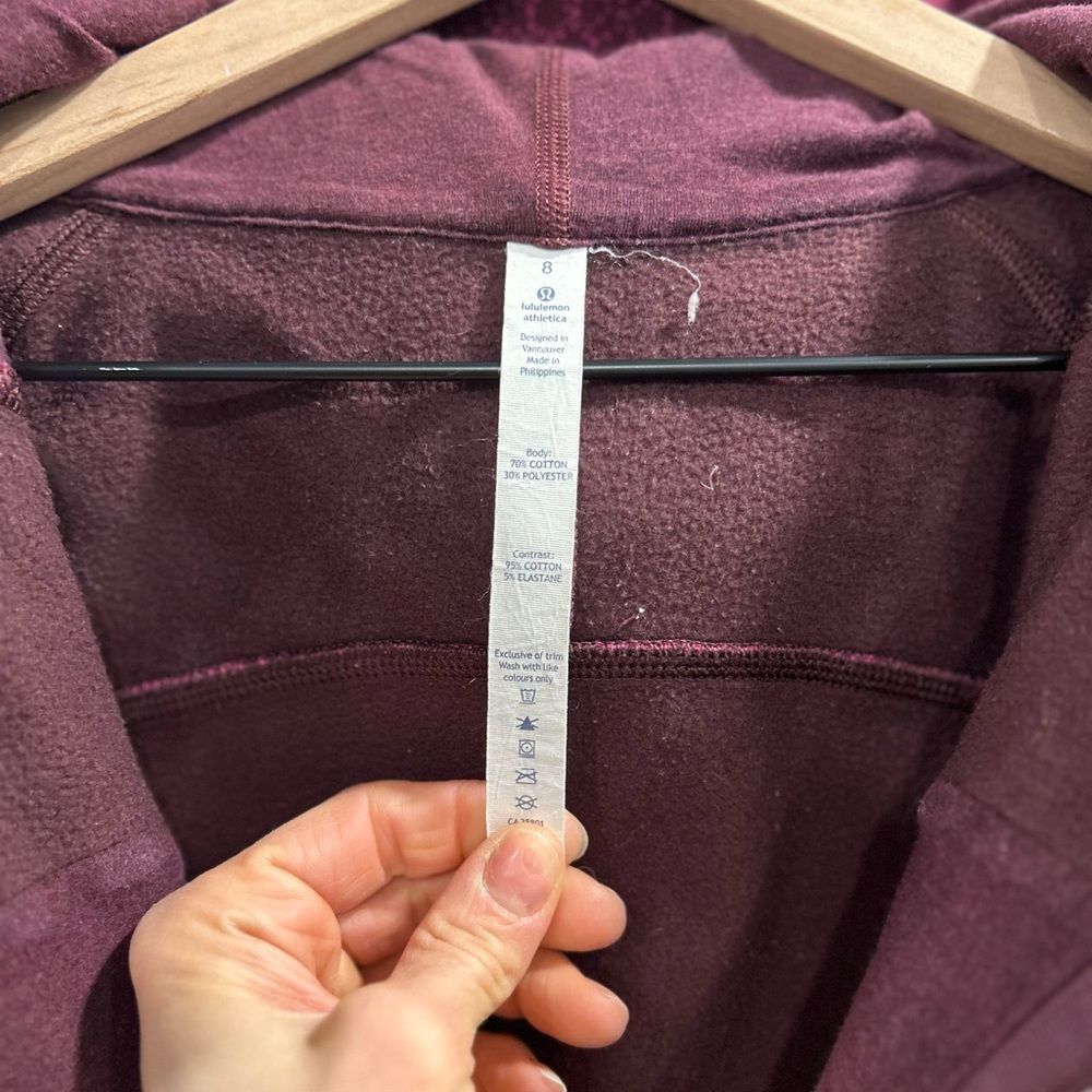 Lululemon Scuba Hoodie III - 8 Rio Mist Boom Juice Red Grape - Picture 3 of 5